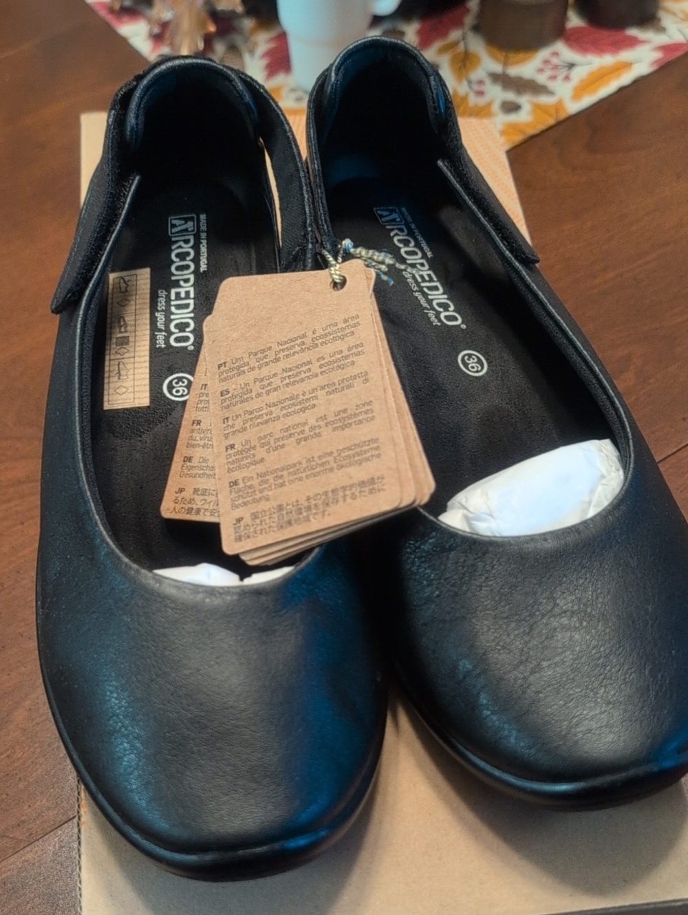 Arcopedico Black Women's Comfort Flats